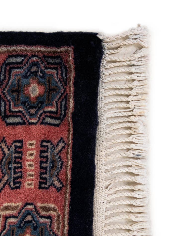 Detail image of 4' 4 x 5' 5  Hand Knotted Bokhara Oriental Wool Rug