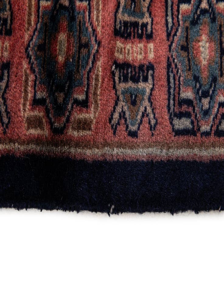 Detail image of 4' 4 x 5' 5  Hand Knotted Bokhara Oriental Wool Rug