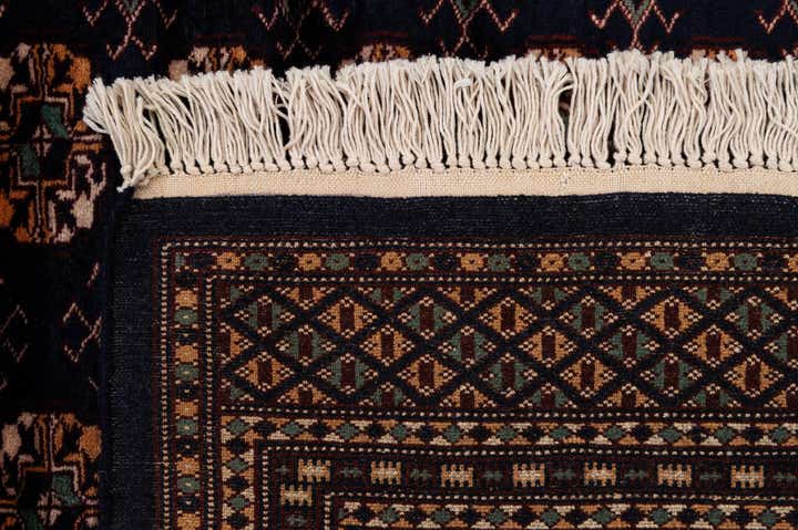 4' 4 x 6' 4 Hand Knotted Bokhara Oriental Wool Rug