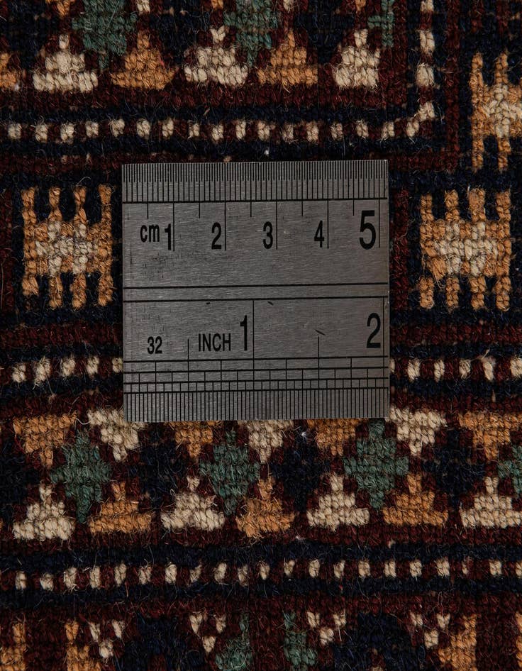Detail image of 4' 4 x 6' 4  Hand Knotted Bokhara Oriental Wool Rug