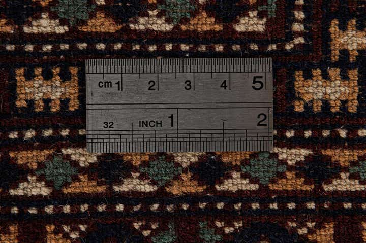 4' 4 x 6' 4 Hand Knotted Bokhara Oriental Wool Rug