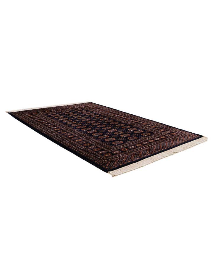 4' 4 x 6' 4 Hand Knotted Bokhara Oriental Wool Rug