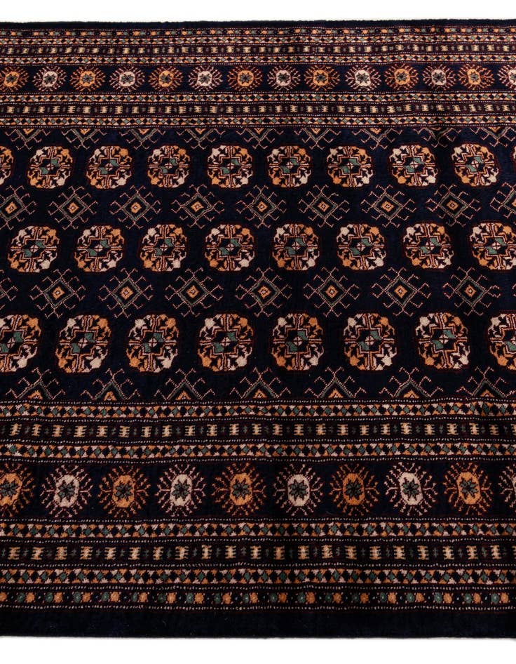 Detail image of 4' 4 x 6' 4  Hand Knotted Bokhara Oriental Wool Rug
