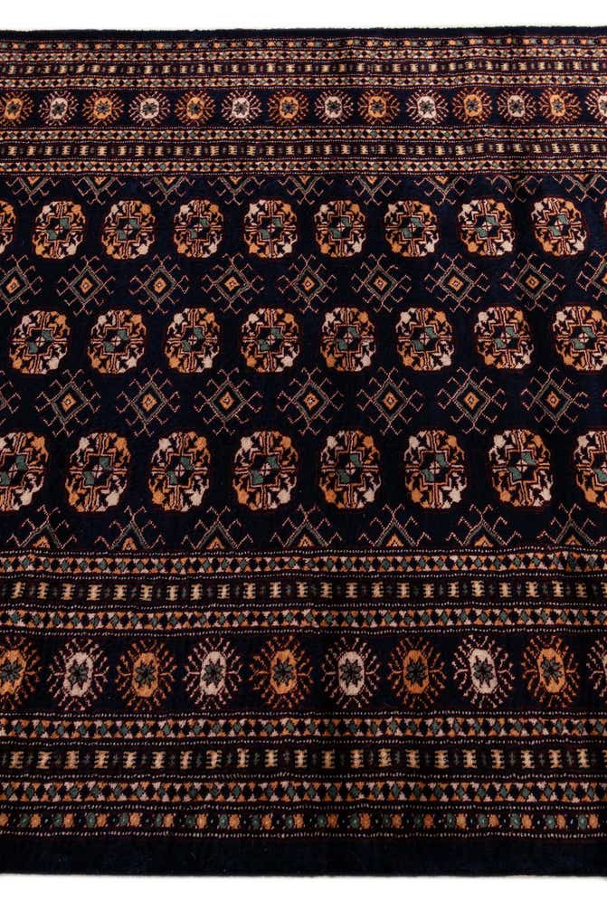 4' 4 x 6' 4 Hand Knotted Bokhara Oriental Wool Rug