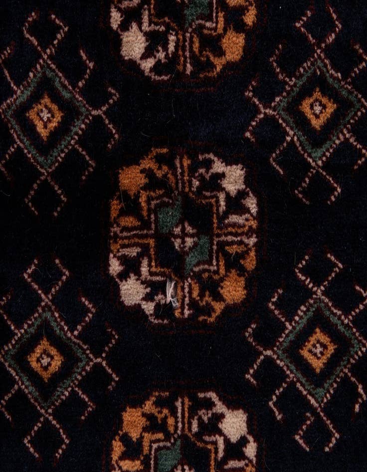 Detail image of 4' 4 x 6' 4  Hand Knotted Bokhara Oriental Wool Rug
