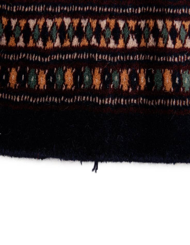 Detail image of 4' 4 x 6' 4  Hand Knotted Bokhara Oriental Wool Rug