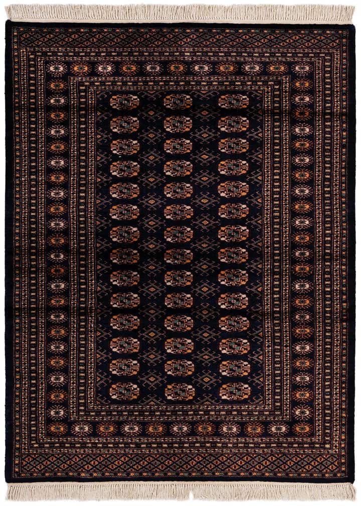4' 4 x 6' 4 Hand Knotted Bokhara Oriental Wool Rug