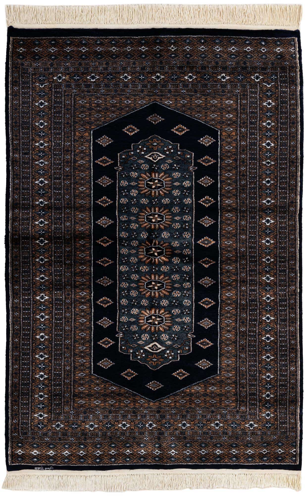 4' x 6' Hand Knotted Bokhara Oriental Rug