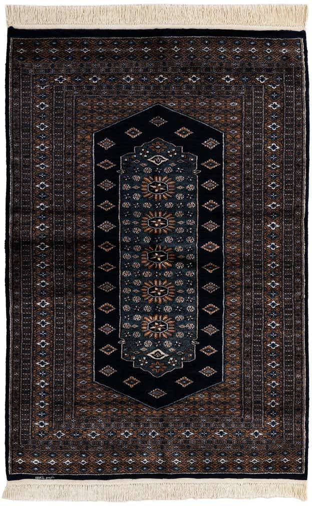 4' x 6' Hand Knotted Bokhara Oriental Rug