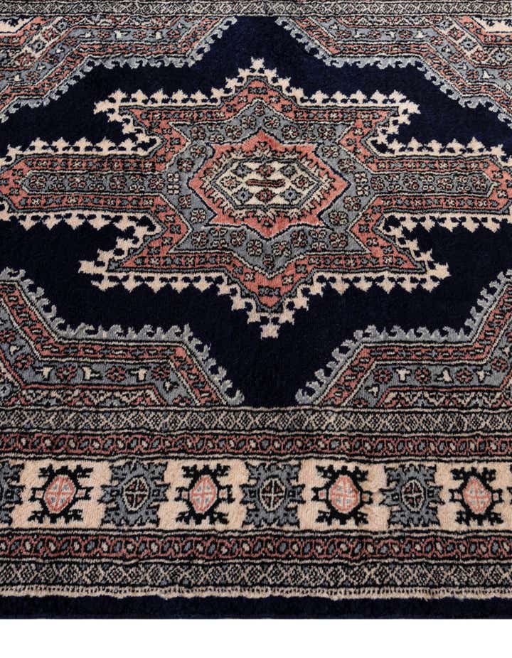 4' 2 x 6' 3 Hand Knotted Bokhara Oriental Wool Rug
