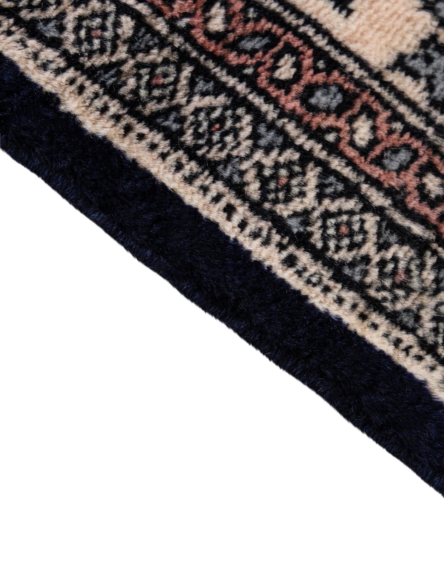 4' 2 x 6' 3 Hand Knotted Bokhara Oriental Wool Rug