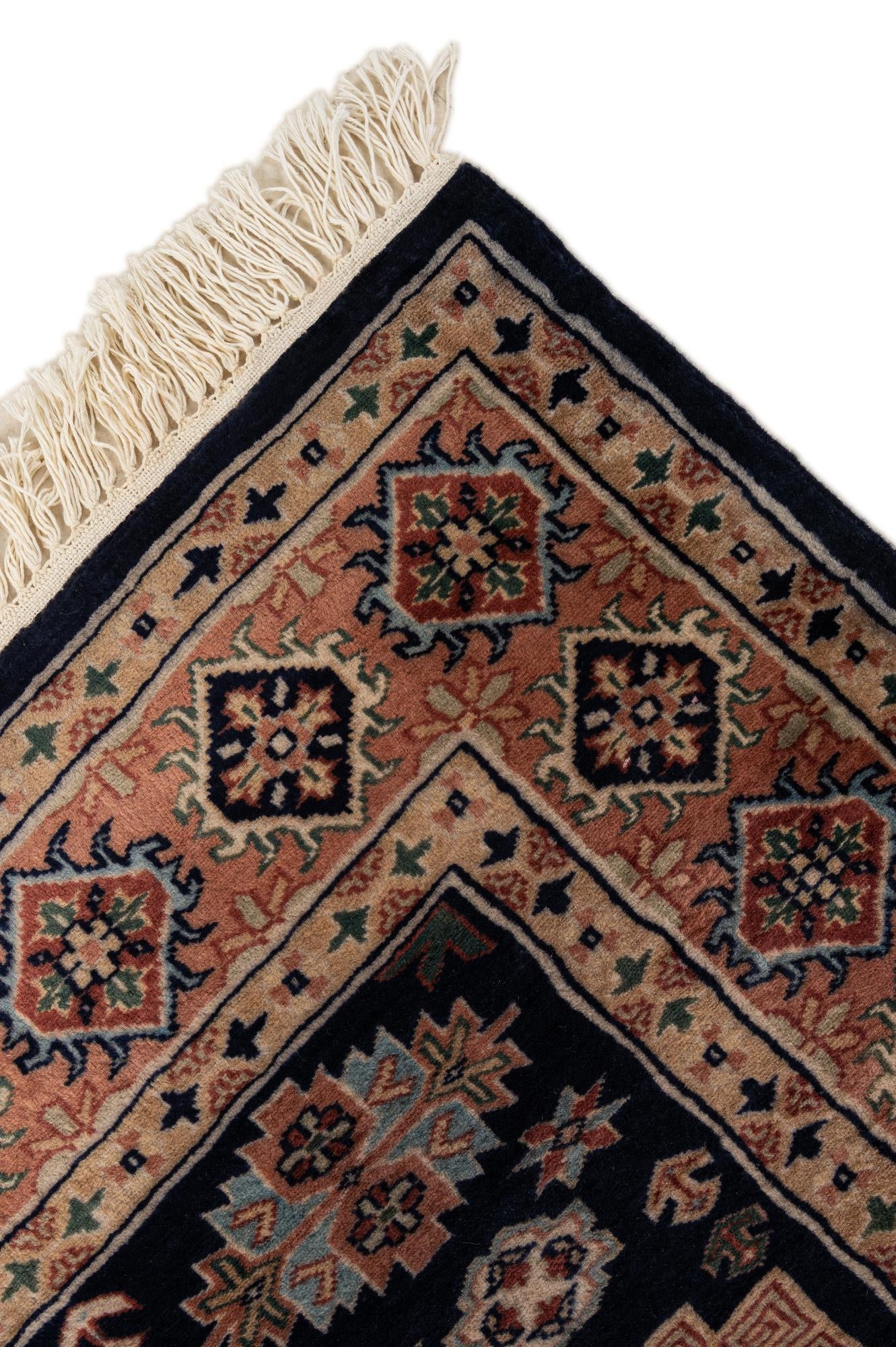 4' 5 x 6' Hand Knotted Bokhara Oriental Wool Rug