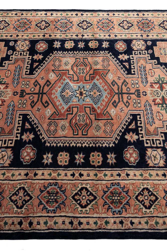 4' 5 x 6' Hand Knotted Bokhara Oriental Wool Rug