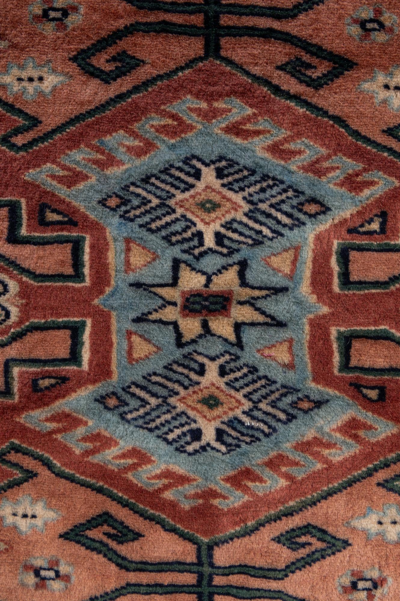 4' 5 x 6' Hand Knotted Bokhara Oriental Wool Rug