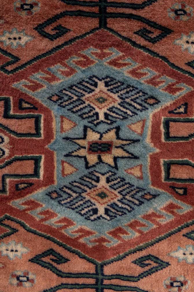4' 5 x 6' Hand Knotted Bokhara Oriental Wool Rug