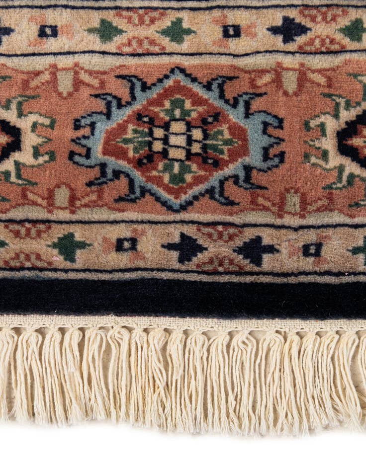 Detail image of 4' 5 x 6'  Hand Knotted Bokhara Oriental Wool Rug