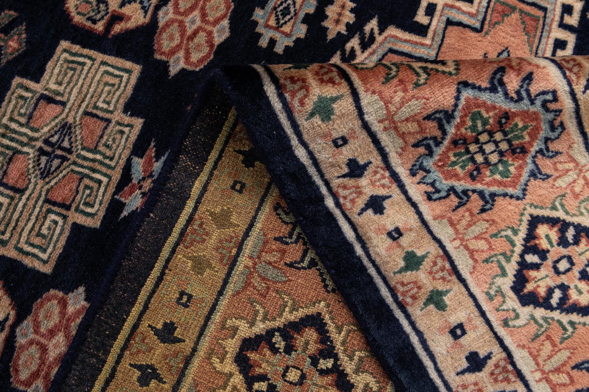 4' 5 x 6' Hand Knotted Bokhara Oriental Wool Rug
