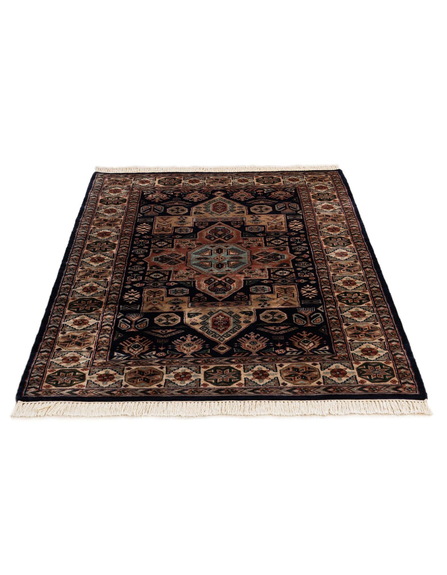 4' 5 x 5' 11 Hand Knotted Bokhara Wool Rug