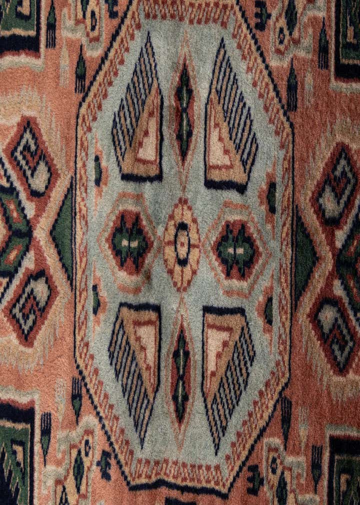 4' 5 x 5' 11 Hand Knotted Bokhara Wool Rug