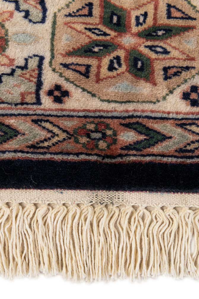4' 5 x 5' 11 Hand Knotted Bokhara Wool Rug