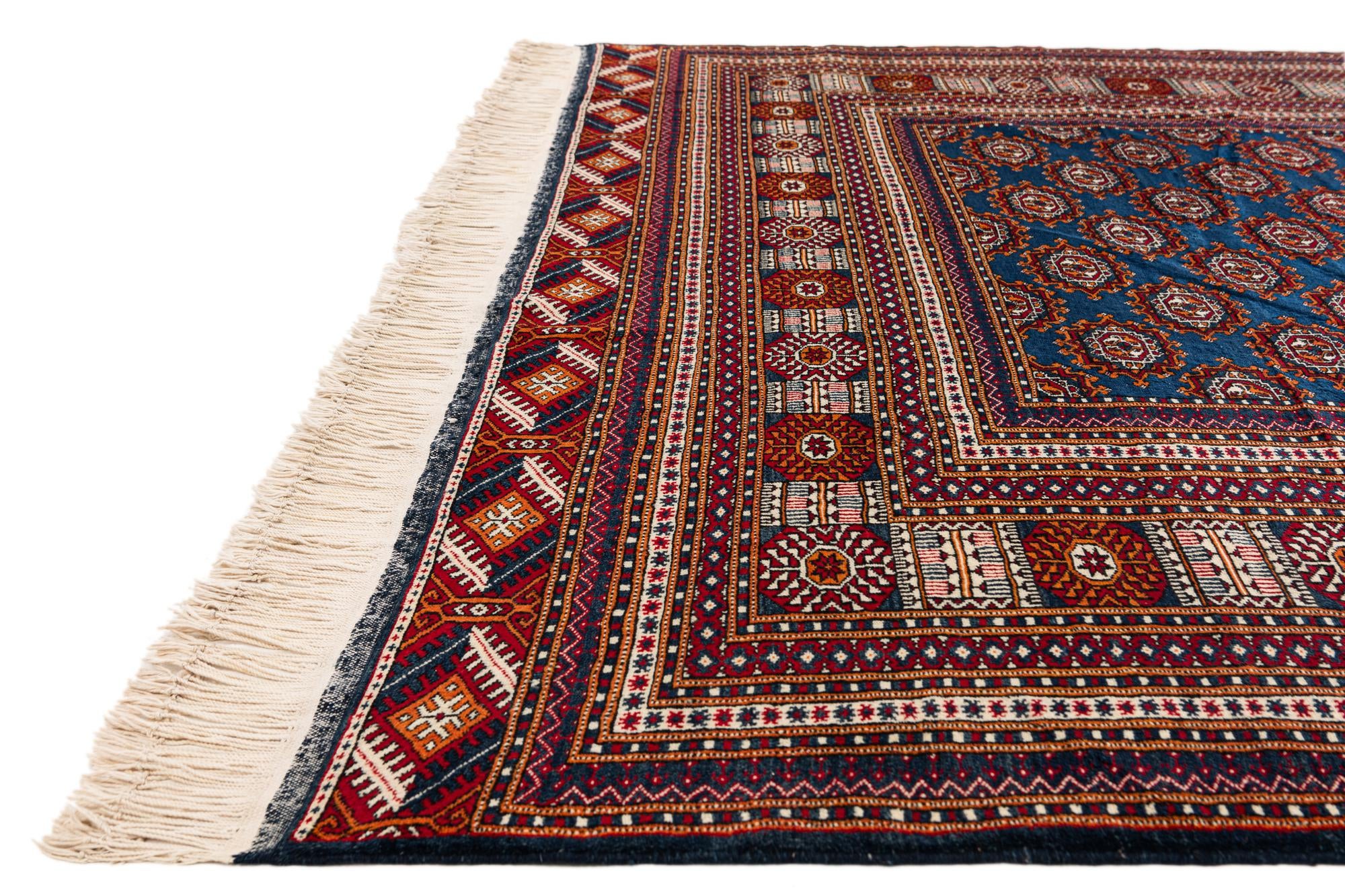 6' 5 x 9' 11 Hand Knotted Bokhara Oriental Wool Rug