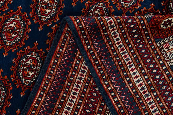 6' 5 x 9' 11 Hand Knotted Bokhara Oriental Wool Rug