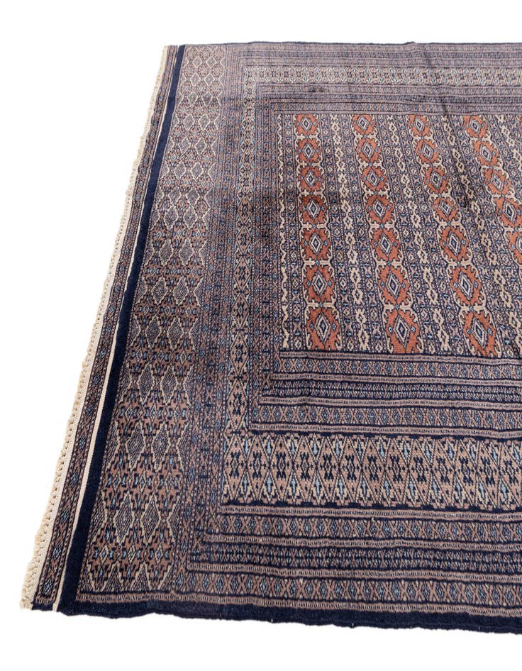 Detail image of 4' 1 x 5' 8  Hand Knotted Bokhara Oriental Wool Rug