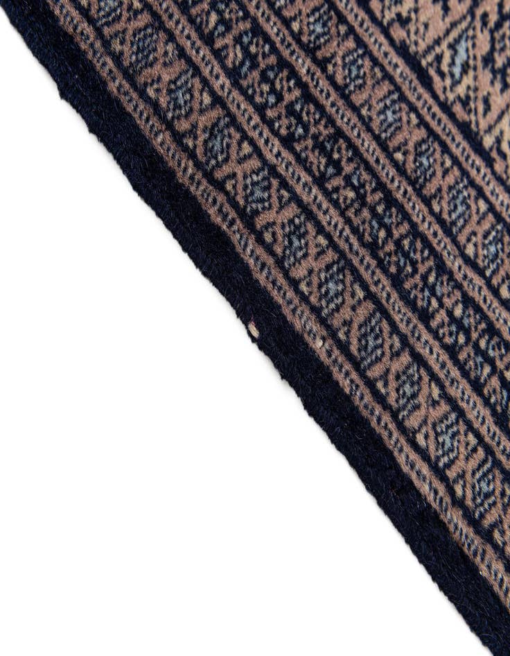 Detail image of 4' 1 x 5' 8  Hand Knotted Bokhara Oriental Wool Rug