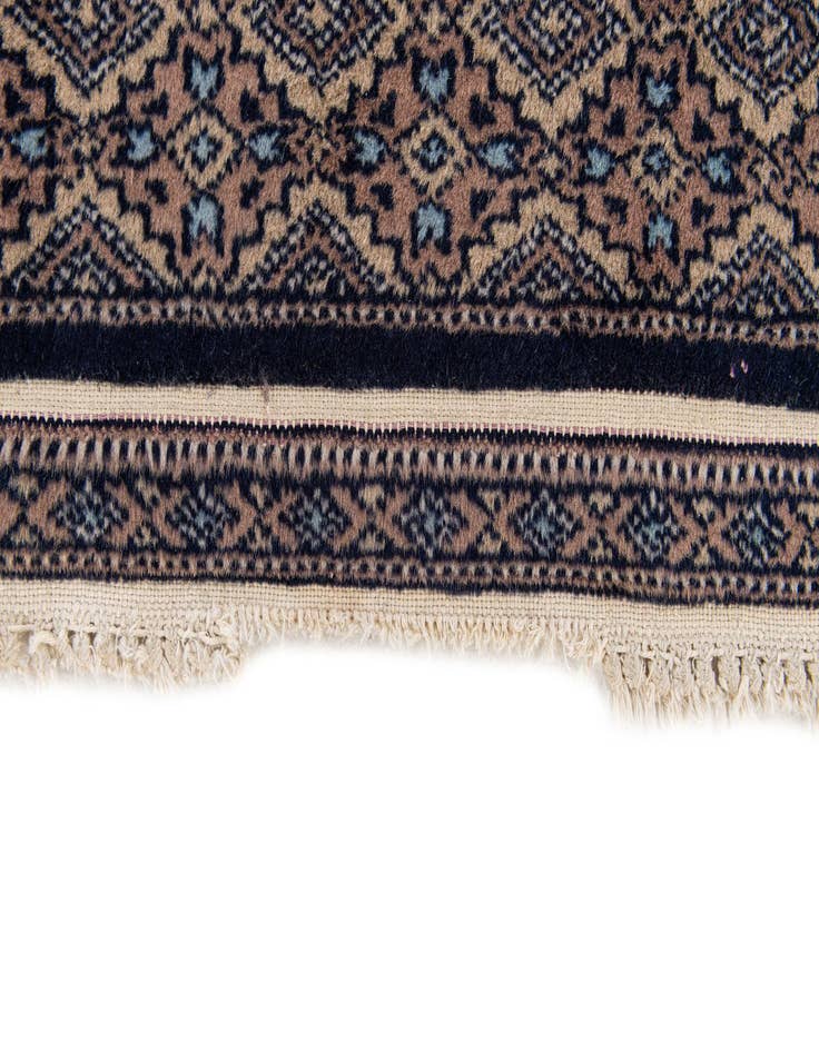 Detail image of 4' 1 x 5' 8  Hand Knotted Bokhara Oriental Wool Rug