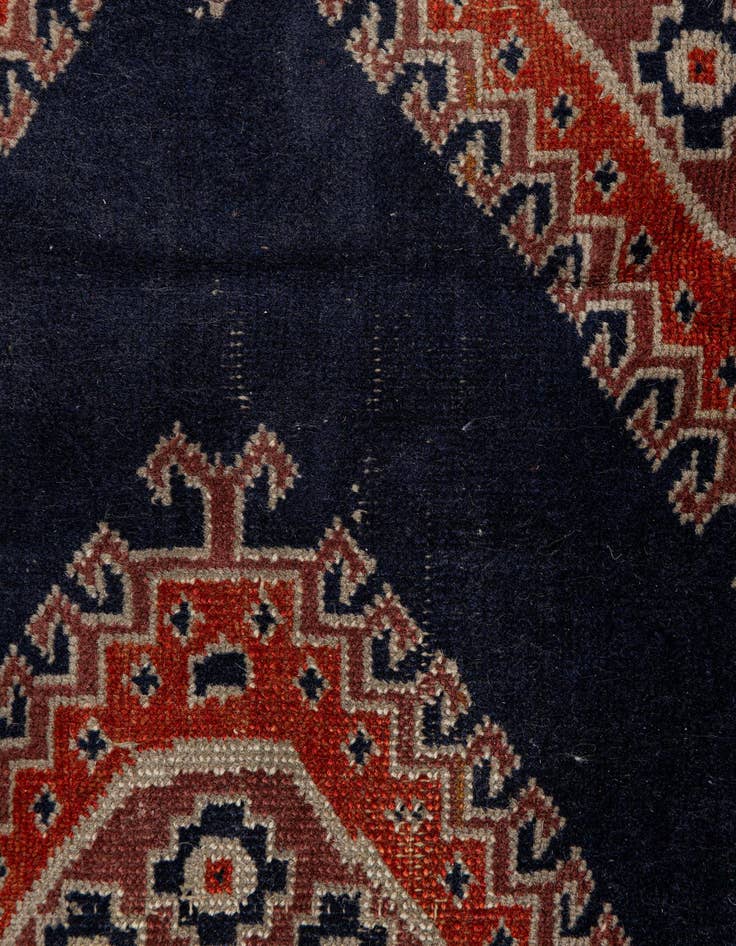 Detail image of 7' x 9' 11  Hand Knotted Bokhara Oriental Wool Rug