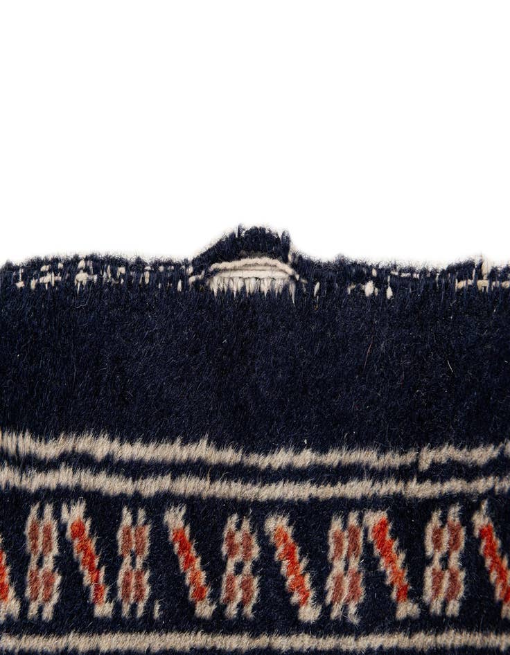 Detail image of 7' x 9' 11  Hand Knotted Bokhara Oriental Wool Rug