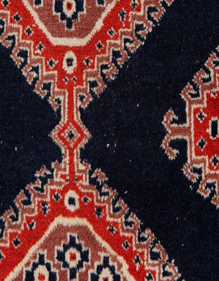 Detail image of 7' x 9' 11  Hand Knotted Bokhara Oriental Wool Rug