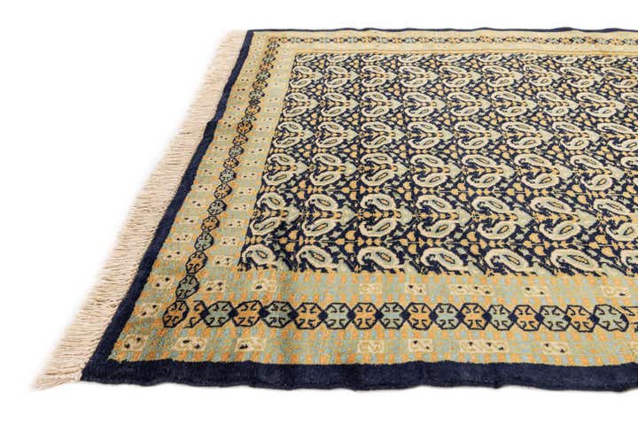 4' 2 x 5' 7 Hand Knotted Bokhara Oriental Wool Rug