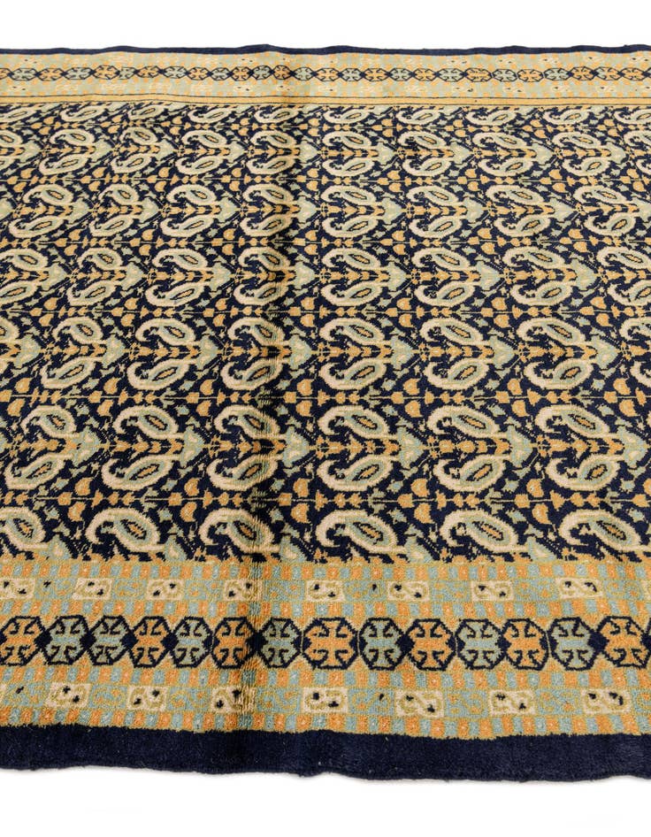 Detail image of 4' 2 x 5' 7  Hand Knotted Bokhara Oriental Wool Rug