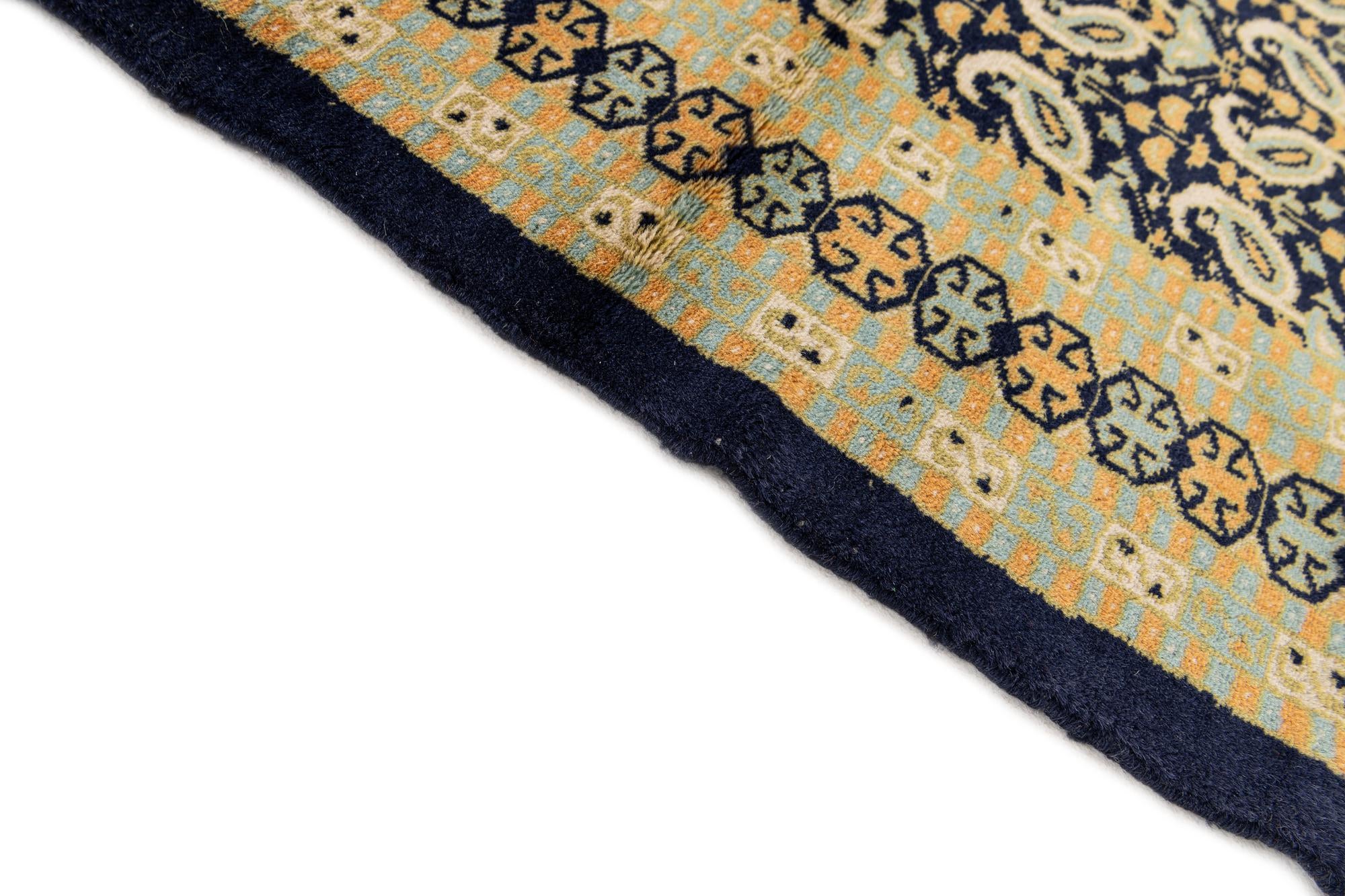 4' 2 x 5' 7 Hand Knotted Bokhara Oriental Wool Rug