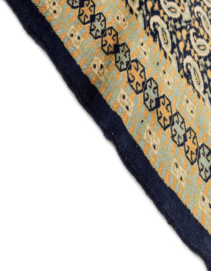 Detail image of 4' 2 x 5' 7  Hand Knotted Bokhara Oriental Wool Rug