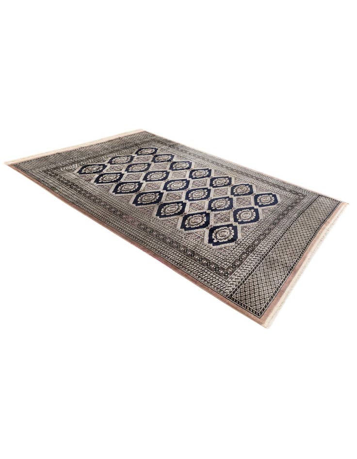 Detail image of 6' 5 x 8' 11  Hand Knotted Bokhara Oriental Rug