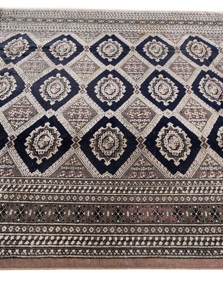 Detail image of 6' 5 x 8' 11  Hand Knotted Bokhara Oriental Rug