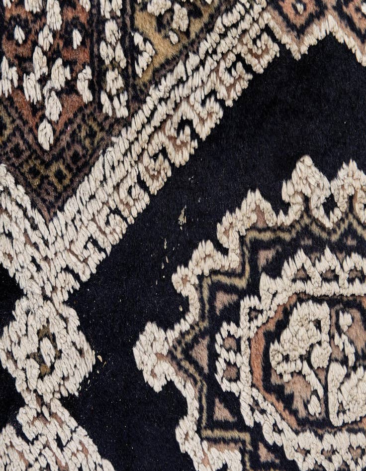 Detail image of 6' 5 x 8' 11  Hand Knotted Bokhara Oriental Rug