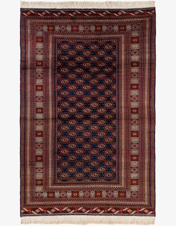 6' 5 x 9' 11 Hand Knotted Bokhara Oriental Wool Rug