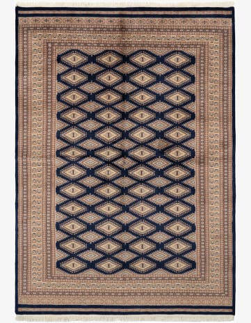 5' 6 x 7' 10 Hand Knotted Bokhara Oriental Wool Rug