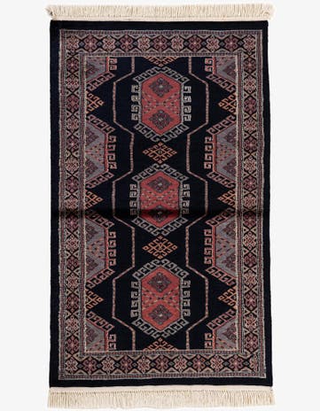 3' 2 x 5' 3 Hand Knotted Bokhara Oriental Rug