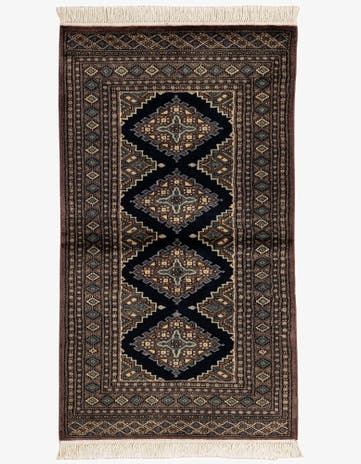 3' x 5' 3 Hand Knotted Bokhara Wool Rug
