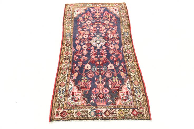 Detail image of 3' 3 x 6' Hand Knotted Borchelu Persian Wool Rug