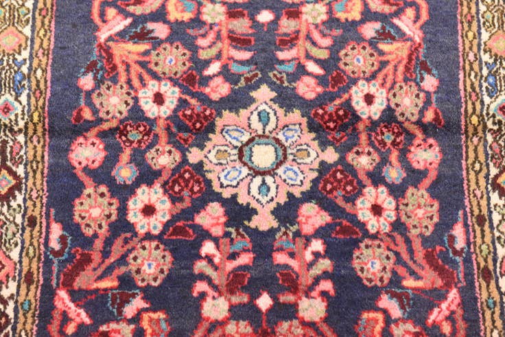 Detail image of 3' 3 x 6' Hand Knotted Borchelu Persian Wool Rug