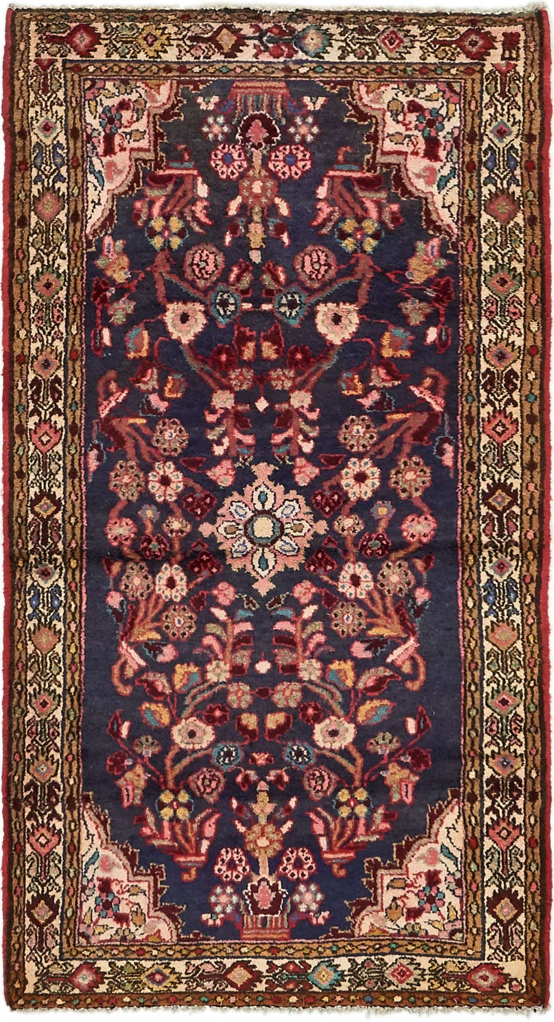 3' 3 x 6' Hand Knotted Borchelu Persian Wool Rug