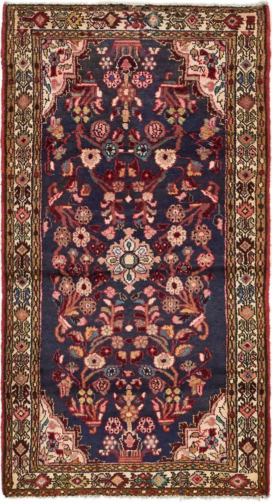 3' 3 x 6' Hand Knotted Borchelu Persian Wool Rug