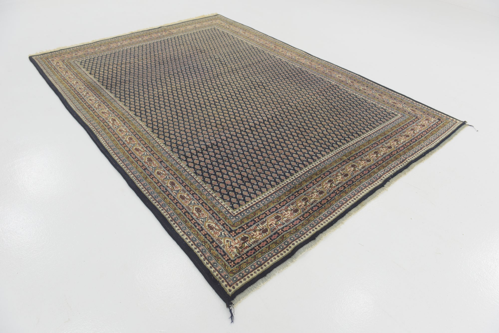 6' 8 x 9' 2 Hand Knotted Botemir Persian Wool Rug