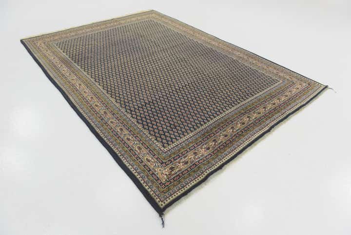 6' 8 x 9' 2 Hand Knotted Botemir Persian Wool Rug