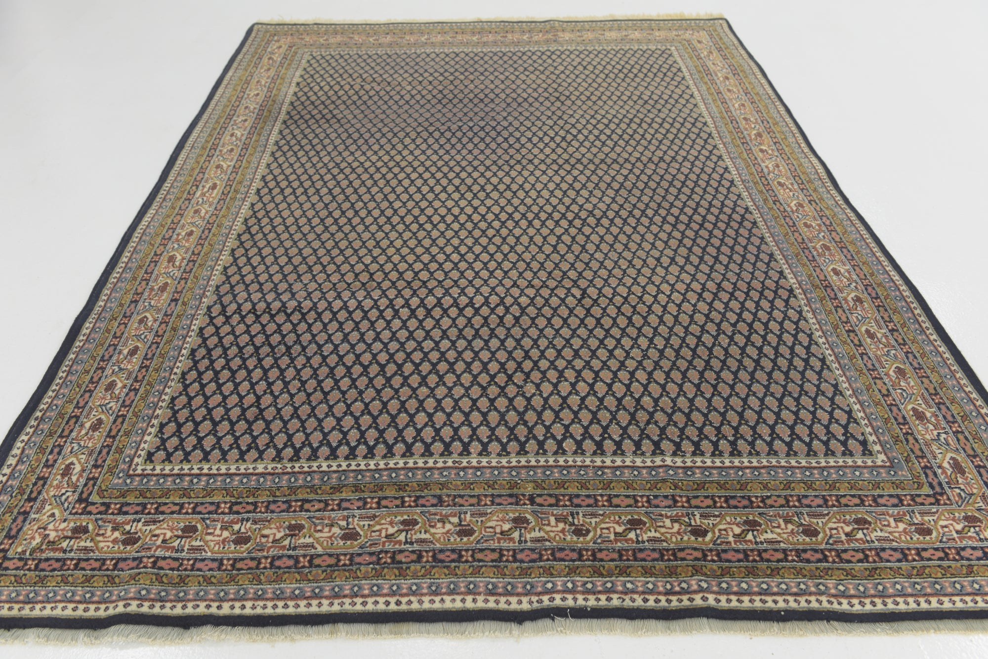 6' 8 x 9' 2 Hand Knotted Botemir Persian Wool Rug